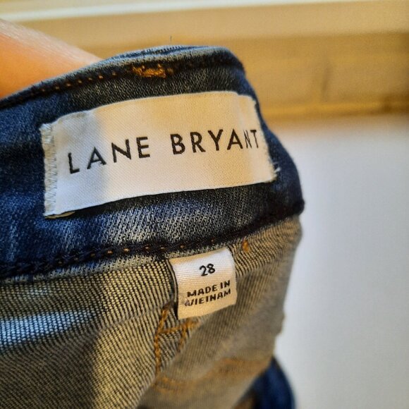 Lane Bryant Jeans Womens 28‎ Flare Mid Rise Bell Bottom Trouser Magic Waistband - Picture 6 of 11